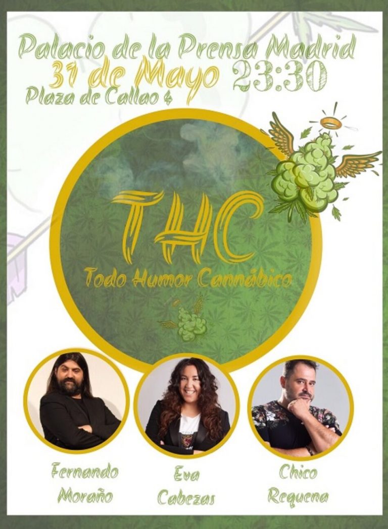 “THC”, espectáculo de humor en Palacio de la Prensa de Madrid (Estreno 31 de mayo de 2019)
